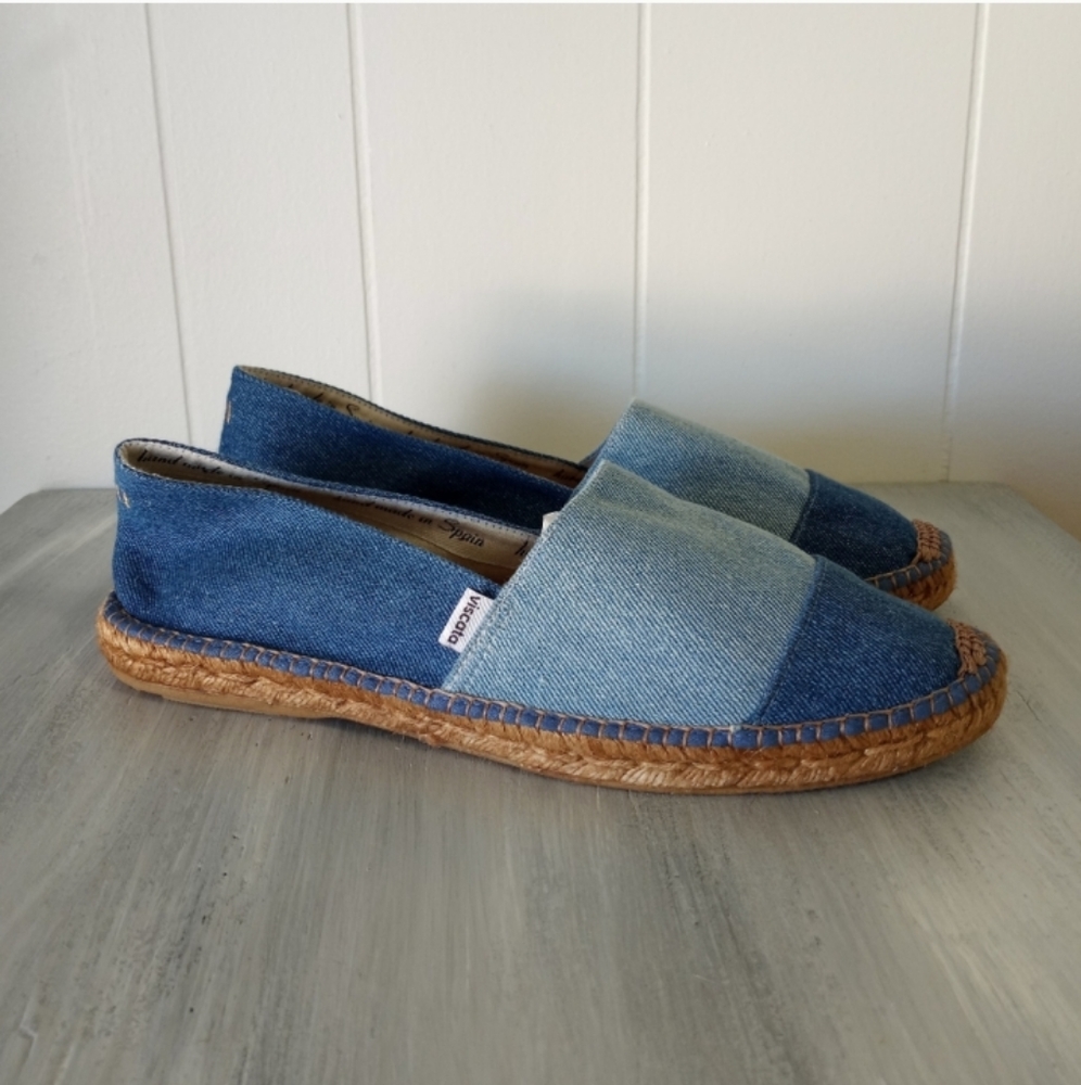 Viscata Sitges Espadrille Slip On Two Tone Shoes Men's Size EU 46 US 13